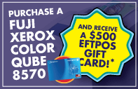 Purchase a Fuji Xerox ColorQube 8570 and get $500 Cashback - promo button