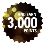 Earn 3,000 points Earn 3,000 points