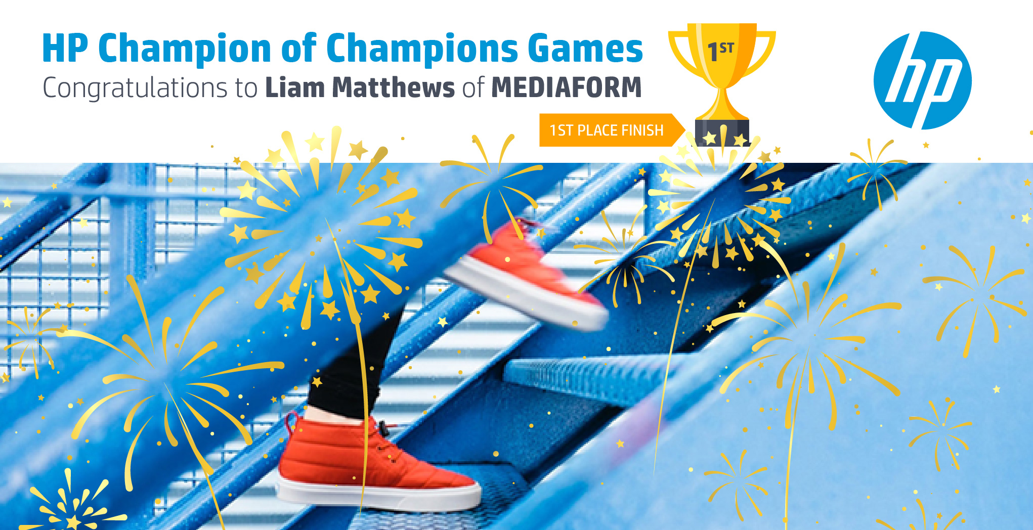 Winner of the Champion of Champion Games: Liam Matthews of MediaForm