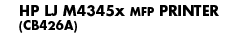 HP LJ M4345x MFP Printer - Banner