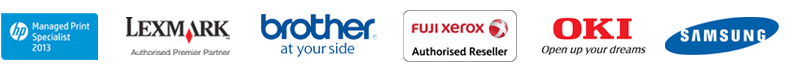 HP, Lexmark, Brother, Fuji Xerox, Oki, Kyocera, Samsung